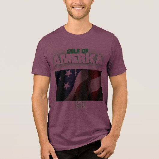 Golf van Amerika Tri-Blend Shirt (Voorkant)