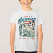 Golf van Amerika Tri-Blend Shirt (Voorkant)