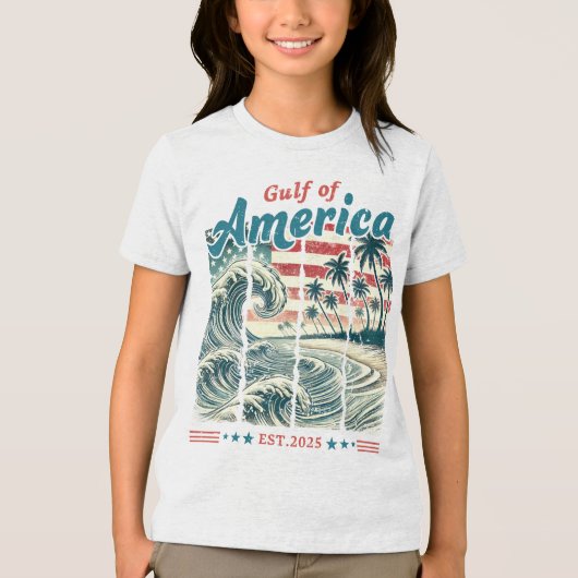 Golf van Amerika Tri-Blend Shirt (Voorkant)