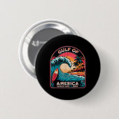Golf van Amerika Trump 2025 Ronde Button 5,7 Cm (Voorkant /achterkant)