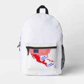 Golf van Amerika, Trump Canal Knap Sack Bedrukte Rugzak (Voorkant)