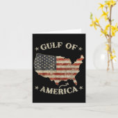 Golf van Amerika Trump groet uit de VS Kaart (Gele Bloem)