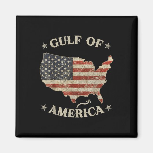 Golf van Amerika Trump groet uit de VS Magneet (Voorkant)