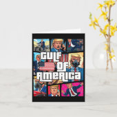 Golf van Amerika Trump groet van de Patrio Kaart (Gele Bloem)