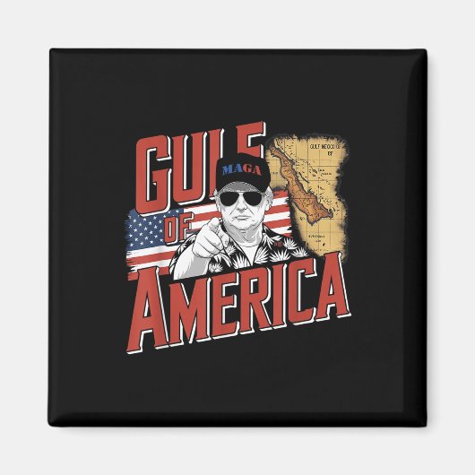 Golf van Amerika Trump groet van de Patrio Magneet (Voorkant)