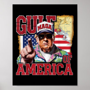 Golf van Amerika Trump groet van de Patrio Poster