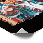 Golf van Amerika Trump groet van de Patrio Poster (Hoek)