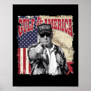 Golf van Amerika Trump groet van de Patrio Poster