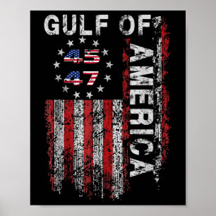 Golf van Amerika Trump groet van de Patrio Poster