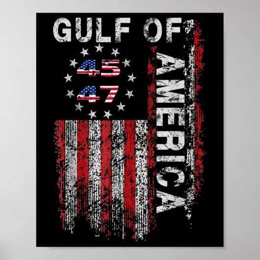 Golf van Amerika Trump groet van de Patrio Poster (Voorkant)