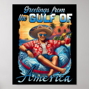 Golf van Amerika Trump groet van de Patrio Poster