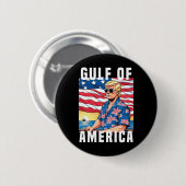 Golf van Amerika Trump groet van de Patrio Ronde Button 5,7 Cm (Voorkant /achterkant)