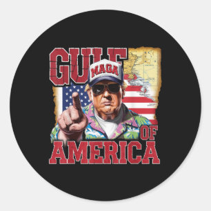 Golf van Amerika Trump groet van de Patrio Ronde Sticker