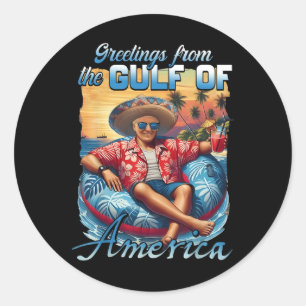 Golf van Amerika Trump groet van de Patrio Ronde Sticker