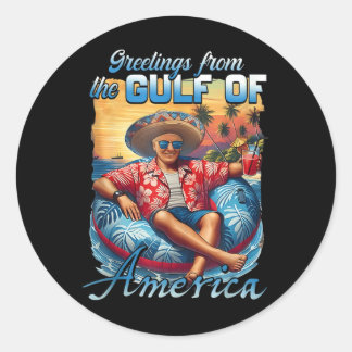 Golf van Amerika Trump groet van de Patrio Ronde Sticker