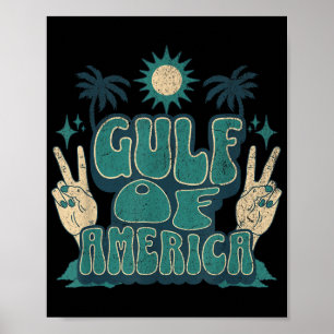 Golf van Amerika Trump Mexico Amerikaanse presiden Poster