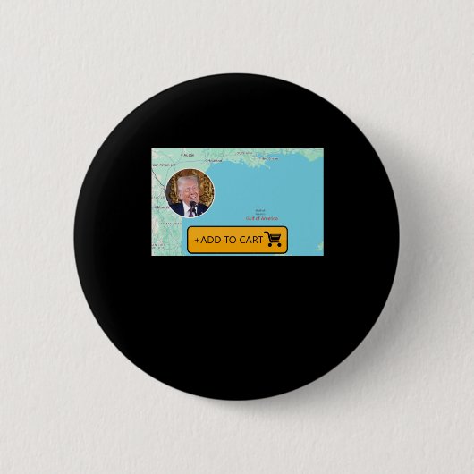 Golf van Amerika Trump Ronde Button 5,7 Cm (Voorkant)