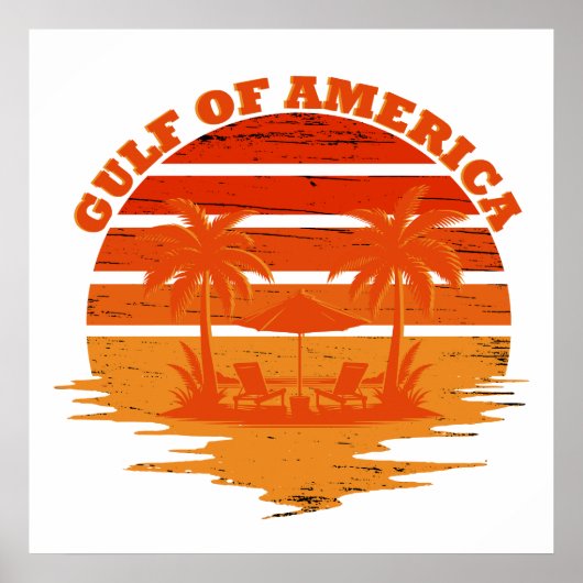 Golf van Amerika vintage Amerikaanse patriottische Poster (Voorkant)