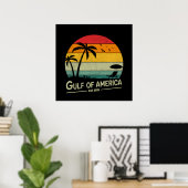 Golf van Amerika vintage Amerikaanse patriottische Poster (Thuiskantoor)