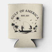 Golf van Amerika vispaal Amerikaans patriottisch Blikjeskoeler (Voorkant)