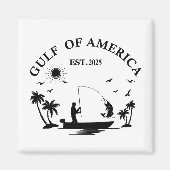 Golf van Amerika vispaal Amerikaans patriottisch Magneet (Voorkant)