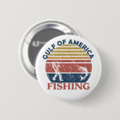 Golf van Amerika vispaal Amerikaans patriottisch Ronde Button 5,7 Cm (Voorkant /achterkant)