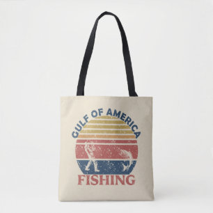 Golf van Amerika vispaal Amerikaans patriottisch Tote Bag