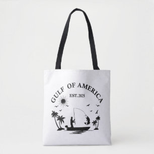 Golf van Amerika vispaal Amerikaans patriottisch Tote Bag