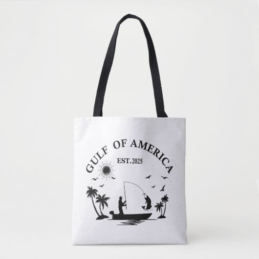 Golf van Amerika vispaal Amerikaans patriottisch Tote Bag (Voorkant)