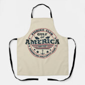 Golf van Amerika vissersclub Amerikaanse patriotti Schort (Voorkant)