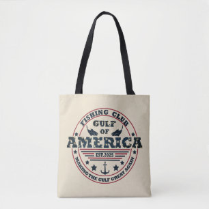 Golf van Amerika vissersclub Amerikaanse patriotti Tote Bag