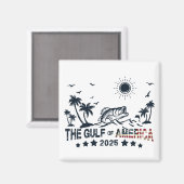 Golf van Amerika vist patriottische Amerikaanse vl Magneet (Voorkant / Achterkant)