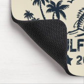 Golf van Amerika visten Patriottische Amerikaanse  Muismat (Hoek)