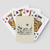 Golf van Amerika visten Patriottische Amerikaanse Pokerkaarten (Achterkant)