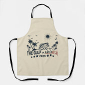 Golf van Amerika visten Patriottische Amerikaanse Schort (Voorkant)