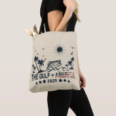 Golf van Amerika visten Patriottische Amerikaanse  Tote Bag (Dichtbij)