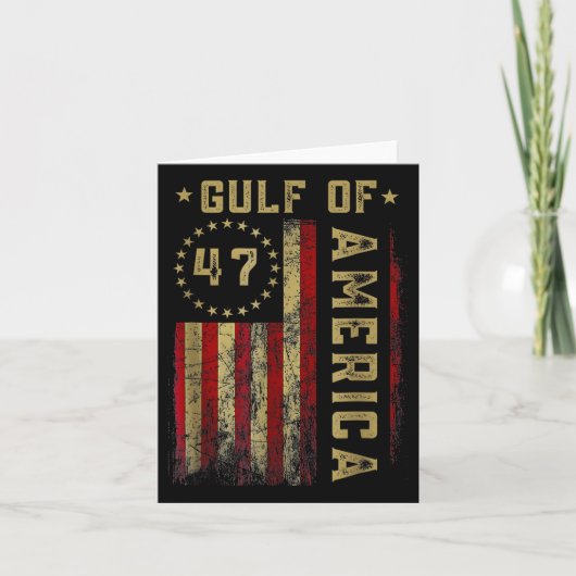 Golf van Amerika vlag van de VS Kaart (Voorkant)