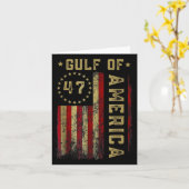 Golf van Amerika vlag van de VS Kaart (Gele Bloem)