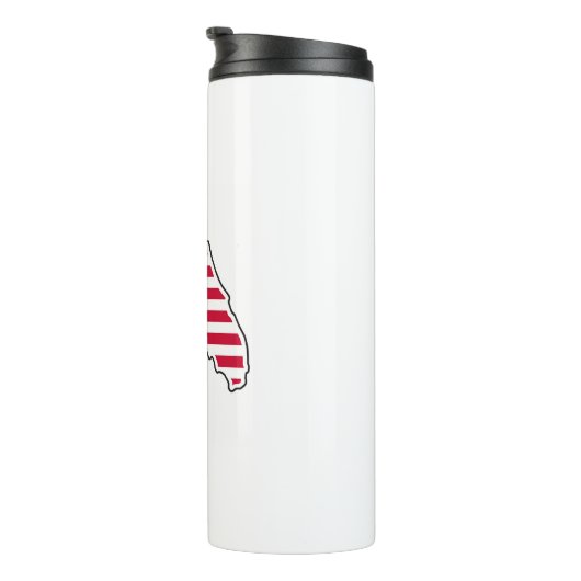 Golf van Amerika Waterfles Thermosbeker (Geroteerd rechts)