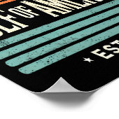 Golf van Amerika Zonsondergang & Kamp; Palmbomen R Poster (Hoek)