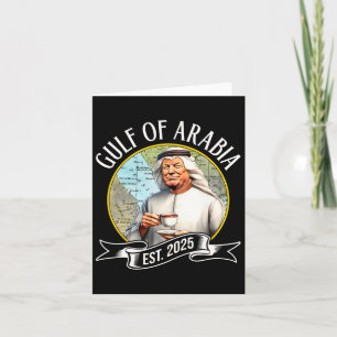 Golf van Arabië Est 2025 Funny Trump Vintage 1 Kaart