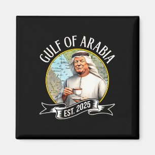 Golf van Arabië Est 2025 Funny Trump Vintage 1 Magneet