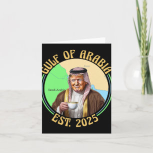 Golf van Arabië Est 2025 Grappig Trump Arabië Kaart