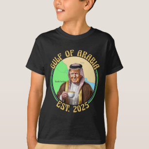 Golf van Arabië Est 2025 Grappig Trump Arabië T-shirt