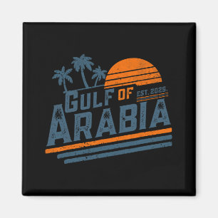 Golf van Arabië Est 2025 Trump Arabische Golf Funn Magneet