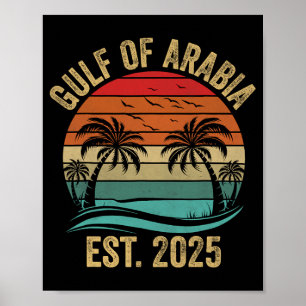 Golf van Arabië Est 2025 Trump Arabische Golf Funn Poster