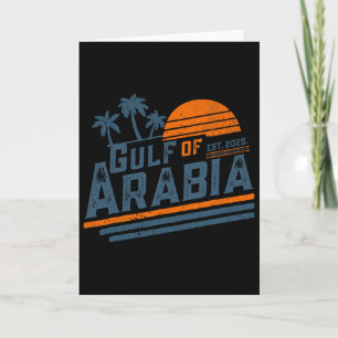 Golf van Arabië Est 2025 Trump Arabische Golf Grap Kaart