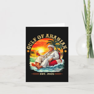 Golf van Arabische Oost 2025 Grappig Trump Vintage Kaart