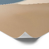 Golf van creativiteit - Abstracte Wavy Lines Wall  Poster (Hoek)