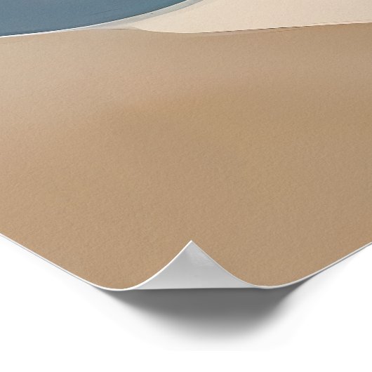 Golf van creativiteit - Abstracte Wavy Lines Wall  Poster (Hoek)